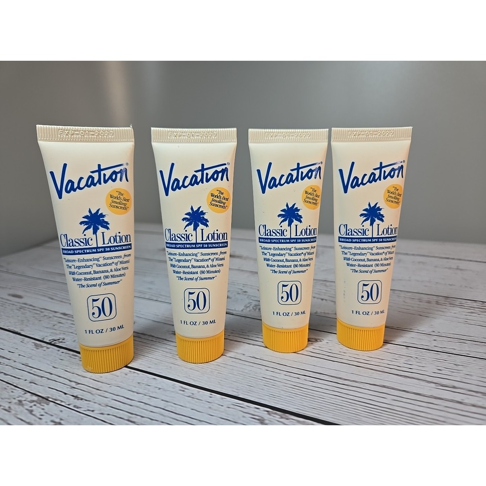 Vacation Classic Lotion SPF 50 Sunscreen - White & Yellow